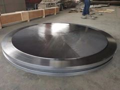 Bulk titanium clad steel tube sheet